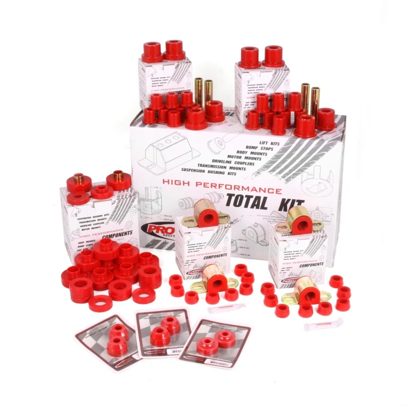 Rugged Ridge 18350.02, Polyurethane Bushing Kit Red 76-79 CJ5 & CJ7 for Jeep