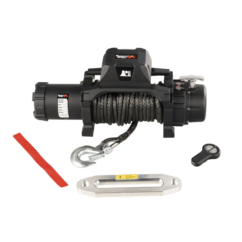 Rugged Ridge 15100.08, Trekker S10 Winch 10000lb Rope Wireless