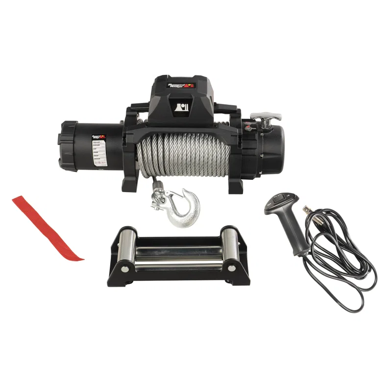 Rugged Ridge 15100.24, Trekker C12.5 Winch 12500lb Cable Wired
