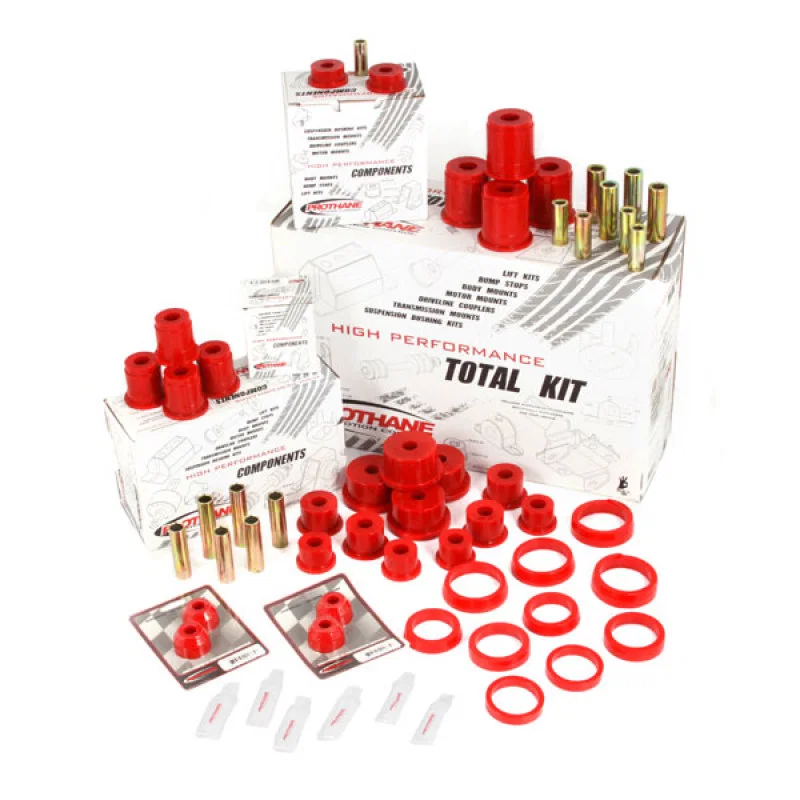 Rugged Ridge 18350.04, Polyurethane Bushing Kit Red 84-01 Cherokee (XJ)