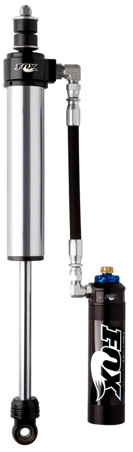 FOX 883-26-011, 05+ Ford SD 2.5 Factory Series 8.8in. Remote Res. Front Shock Set w/DSC Adjuster / 2.3.5in. Lift