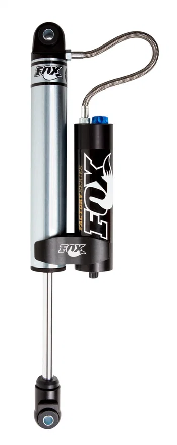 FOX 980-26-031-1, 2.0 Factory Series 8.5in. Smooth Bdy Remote Res. Shock w/Hrglss Eyelet (Cust. Valv) CD Adj - Blk