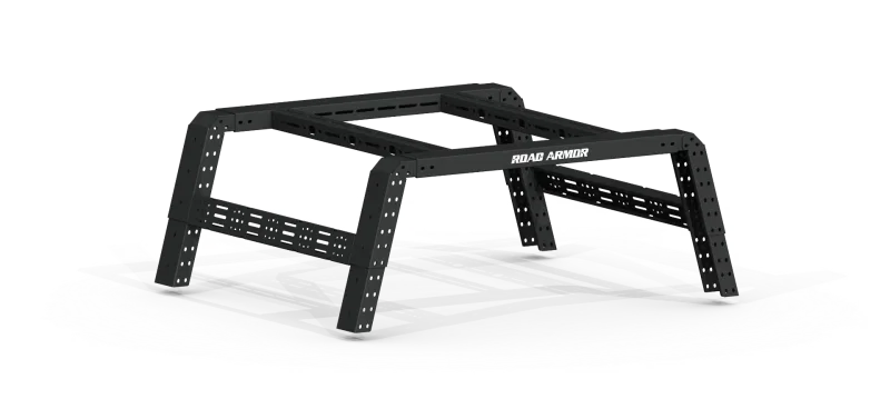 Road Armor 500BRS52B, Universal 5ft Bed TRECK Adj Bed Rack - Tex Blk (w/o Brackets)