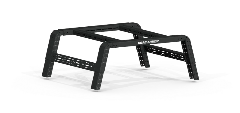 Road Armor 600BRS59B, Universal 5-1/2-6ft Full-Size Beds TRECK Adj Bed Rack - Tex Blk (w/o Brackets)