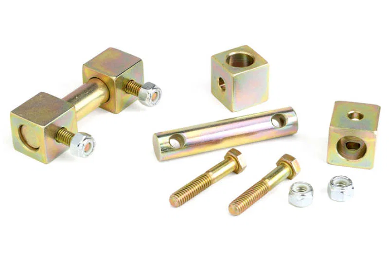 JKS Manufacturing JKS9603, Jeep Wrangler TJ/LJ Lower Shock Bar Pin Eliminator - Front
