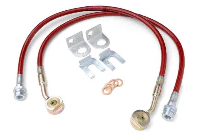 JKS Manufacturing JKS2292, Jeep Wrangler TJ/LJ HD Extended Brake Line Kit - Front