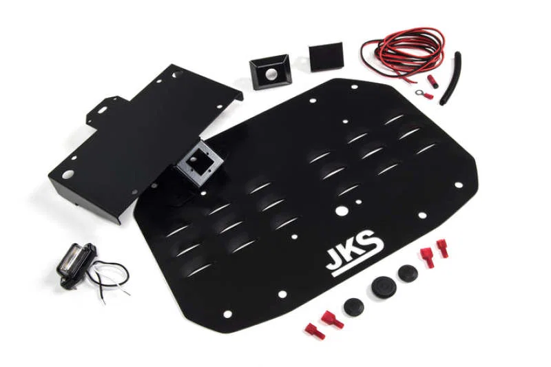 JKS Manufacturing JKS8215, Jeep Wrangler JL Tailgate Vent Cover w/ License Plate Relocation