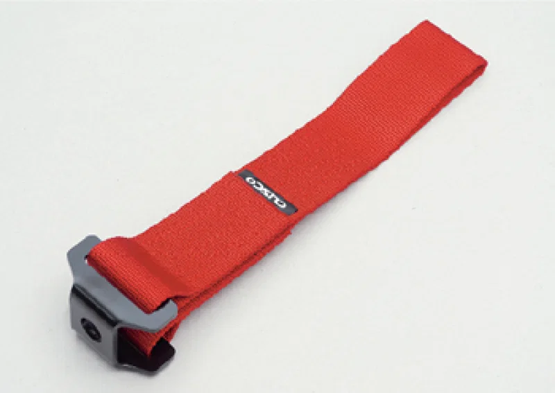 Cusco 00B CTV RD, Universal 7715lbs Tow Strap - Red (420mm L x 50mm W)