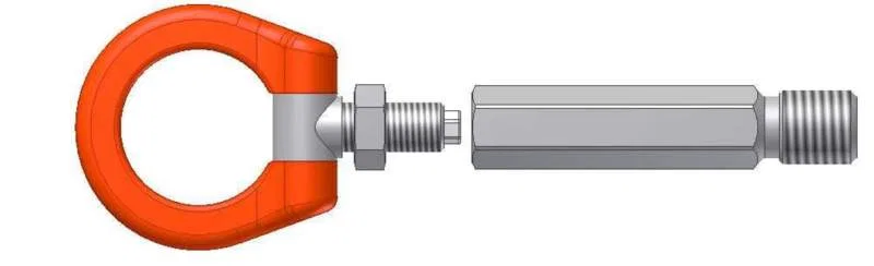 Cusco 566 017 F, Tow Hook Swivel Joint Front Mitsubishi Lancer Evo X (not compatible with USDM Vehicles)