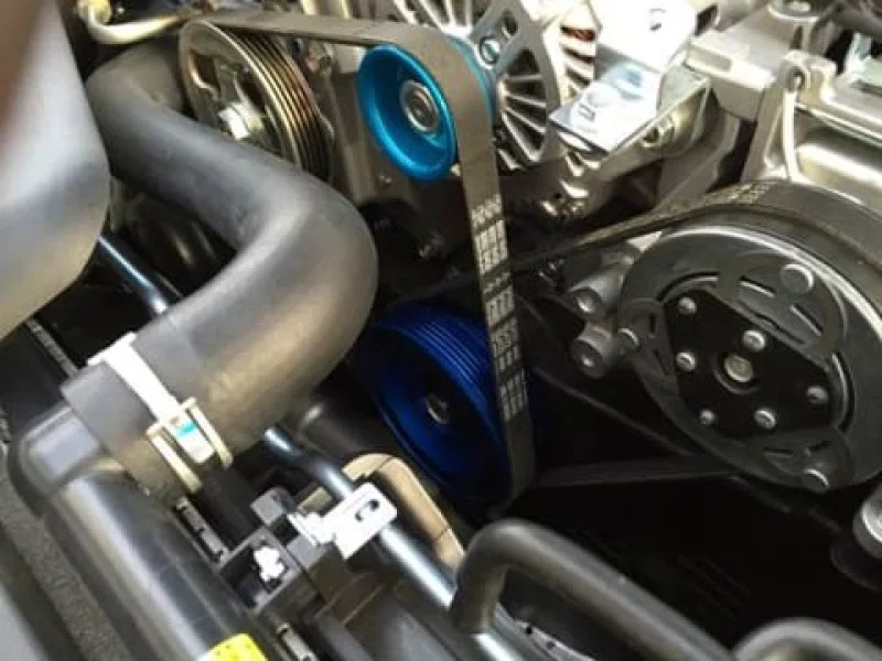 Cusco 6A1 733 A, Subaru STI EJ20 / EJ25 Light Weight Aluminum Pulley Set - Blue
