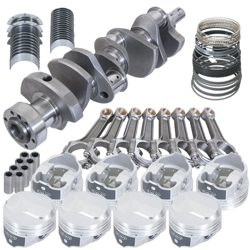 Eagle 18325L030, Chevy 454 1Pc 4.000in Crank 6.135in I-Beam Rods 38cc Dome 4.280in Pistons Rotating Assembly