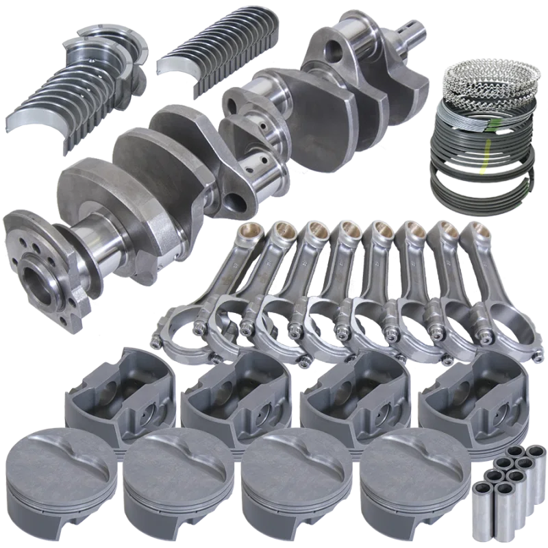 Eagle B13057E060, Chevy 350 3.750in Crank 6.000in I-Beam Rods -5cc Flat Top 4.060in Pistons Balanced Assembly