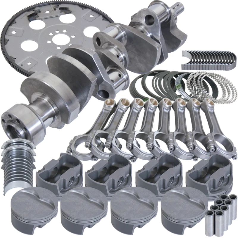 Eagle B13557L06068, Chevy LT1350 1Pc 3.750in Crank 6.000in I-Beam 4.060in Pistons 168 Tooth FP Balanced Assembly