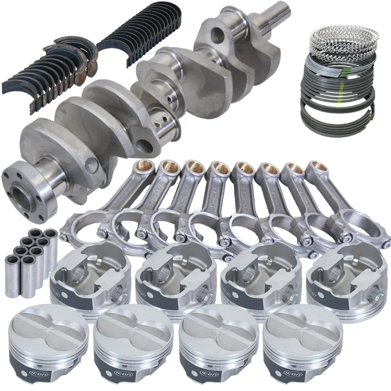Eagle 64223060, Ford 289/302 3.400in Crank 5.400in I-Beam Rod -11cc Flat Top 4.060in Pistons Rotating Assembly