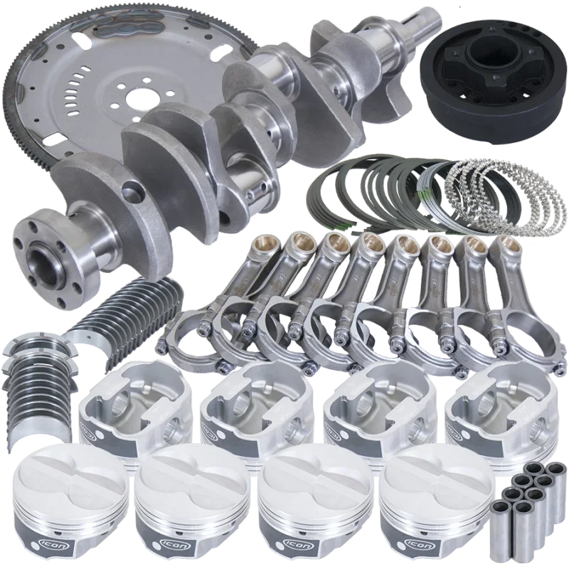 Eagle B16351LA040, Ford 302 3.250in Crank 5.400in I-Beam Rods 4.040in Pistons 164 Tooth FP Balanced Assembly