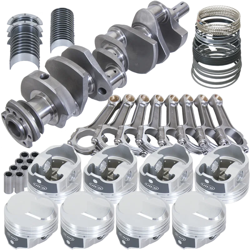 Eagle 18326030, Chevy 454 4.000in Crank 6.135in I-Beam Rods 43cc Dome 4.280in Pistons Rotating Assembly
