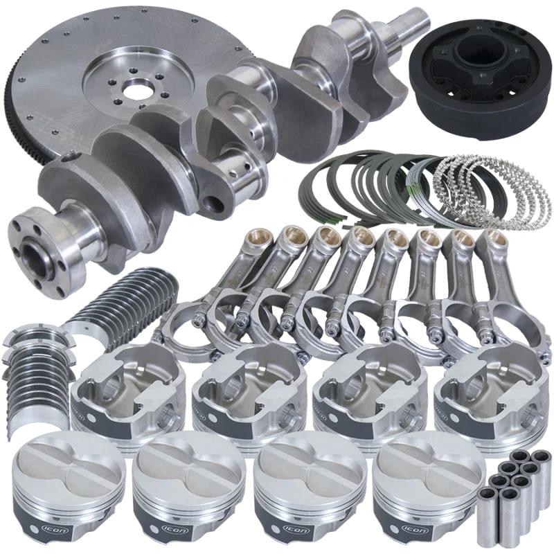 Eagle B16323ES040, Ford 302 3.400in Crank 5.400in I-Beam Rods 4.040in Pistons 164 Tooth FW Balanced Assembly