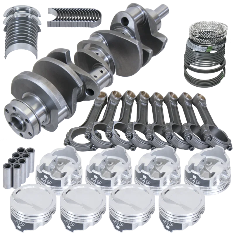 Eagle 16137000, Ford 351W 4.000in Crank 6.200in H-Beam -15.8cc 4.000in Pistons Rotating Assembly