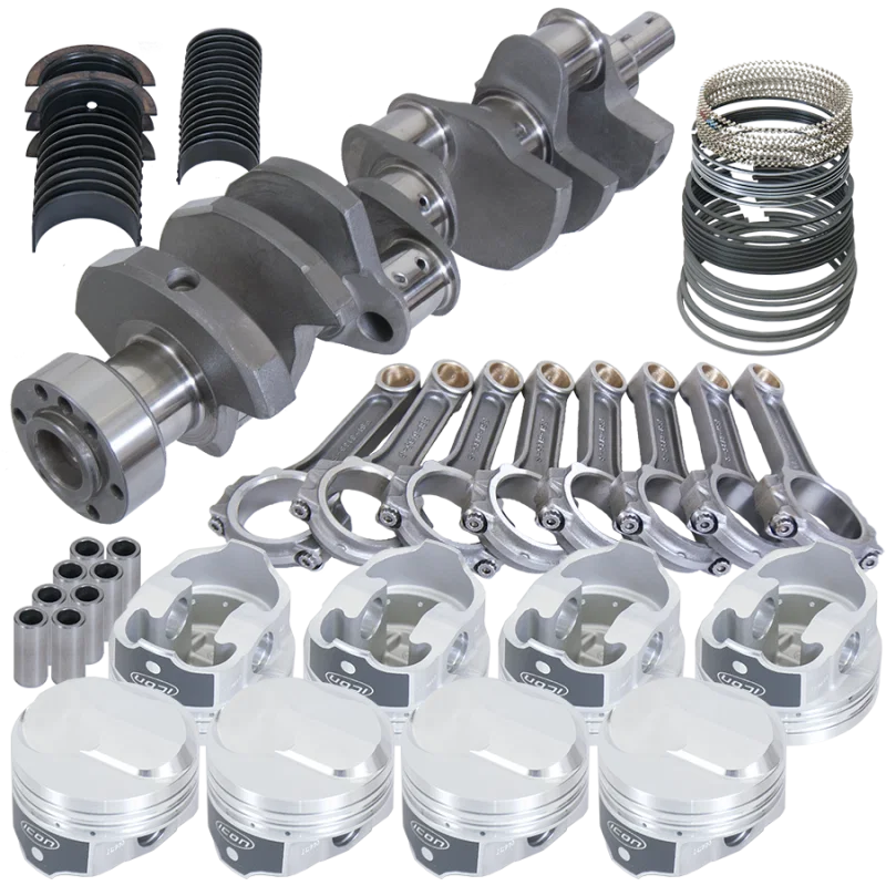 Eagle 61325L100, Chevy 454 1Pc 4.000in Crank 6.135in I-Beam Rods 38cc Dome 4.350in Pistons Rotating Assembly