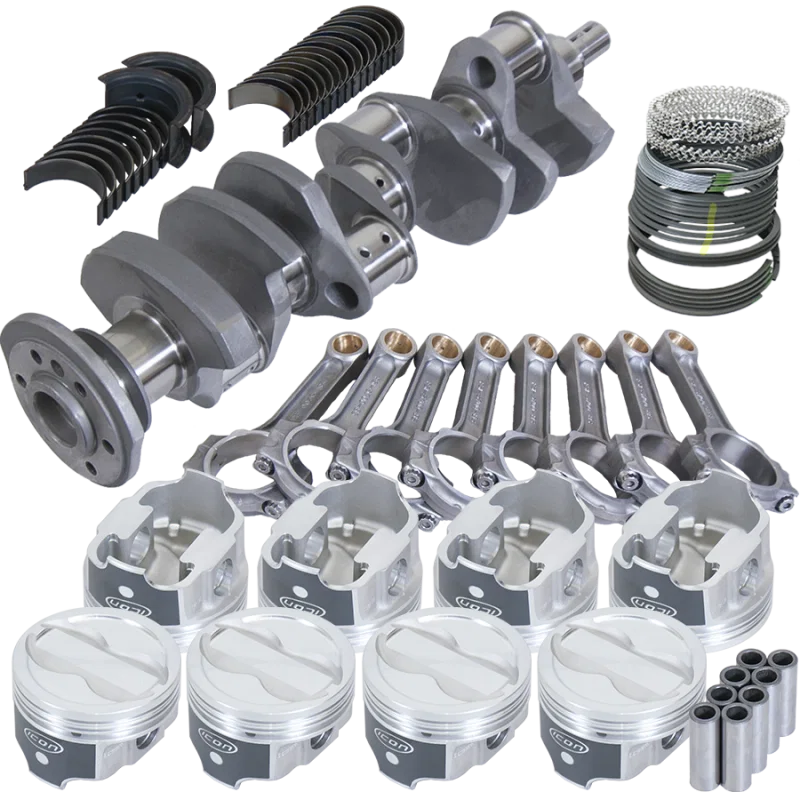 Eagle 62304060, Chevy 350 3.750in Crank 5.700in I-Beam Rods -18cc 4.060in Pistons Rotating Assembly