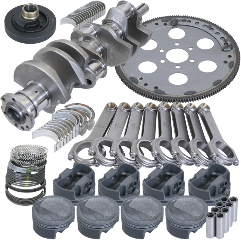 Eagle B42105030, Oldsmobile 455 4.500in Crank 7.100in H-Beam -22cc Inv Dome 4.155in Pistons Balanced Assembly