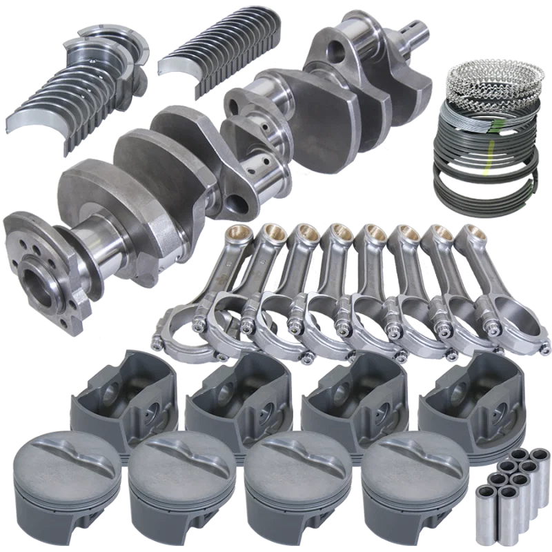 Eagle 13056L060, Chevy LT1350 1Pc 3.750in Crank 5.700in I-Beam Rods -5cc 4.060in Pistons Rotating Assembly