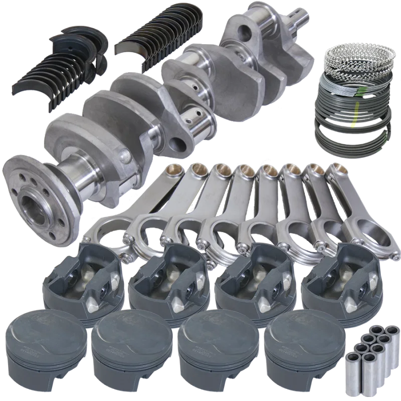 Eagle 12077040, Chevy 350 3.750in Crank 6.000in H-Beam 11cc Dome 4.040in Pistons Rotating Assembly