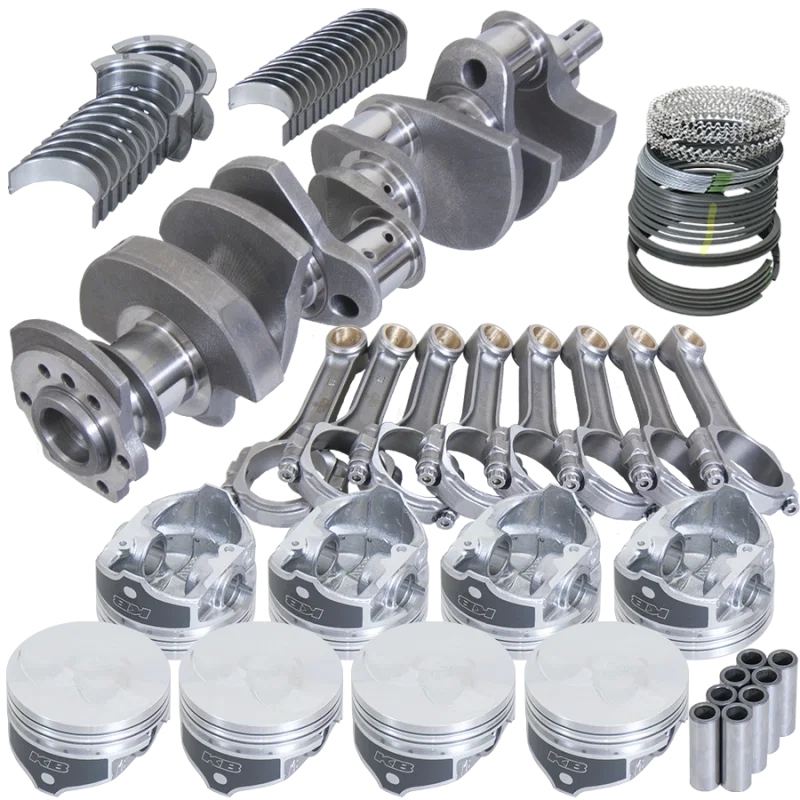 Eagle 13205030, Chevy 350 3.480in Crank 6.000in I-Beam Rods -7cc Flat Top 4.030in Pistons Rotating Assembly
