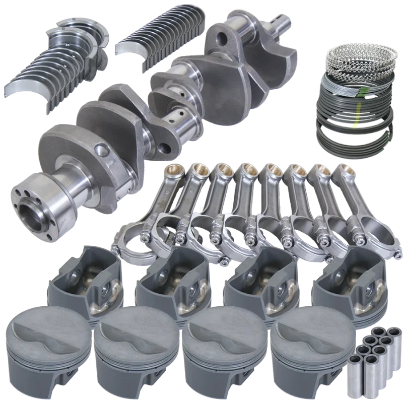 Eagle 13021L000, Chevy LT1350 1Pc 3.480in Crank 5.700in I-Beam Rods -5cc 4.000in Pistons Rotating Assembly