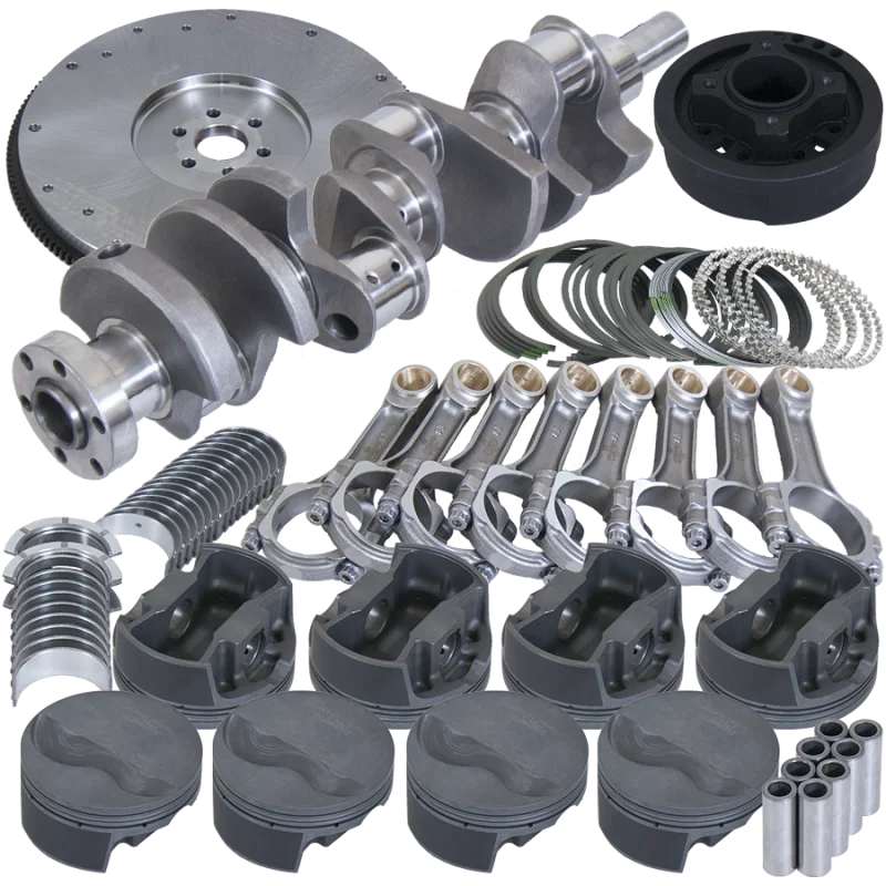 Eagle B16003ES000, Ford 302 3.400in Crank 5.400in I-Beam Rods 4.000in Pistons 164 Tooth FW Balanced Assembly