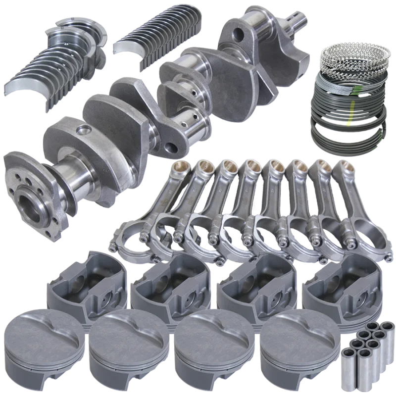 Eagle 13007030, Chevy 350 3.750in Crank 6.000in I-Beam Rods -5cc Flat Top 4.030in Pistons Rotating Assembly