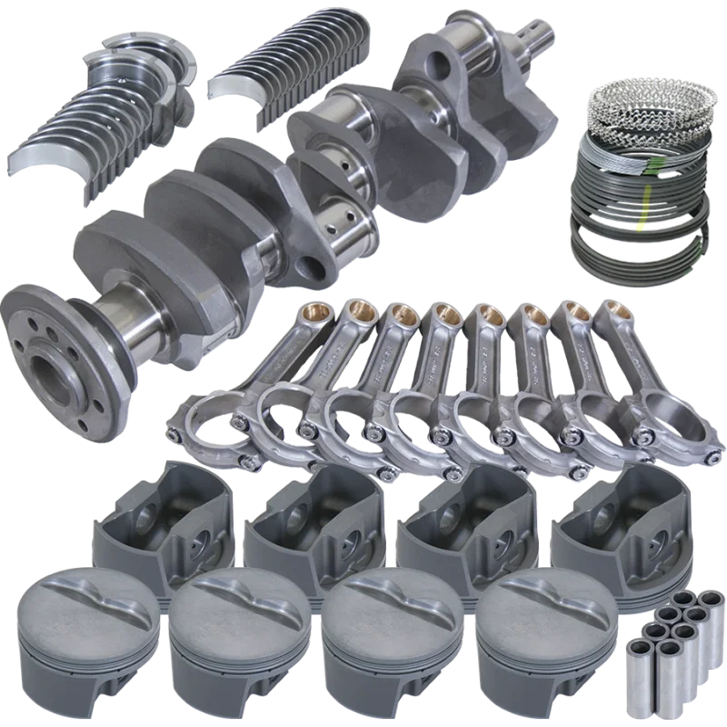 Eagle 62008040, Chevy 350 3.750in Crank 5.700in I-Beam Rods -5cc Flat Top 4.040in Pistons Rotating Assembly