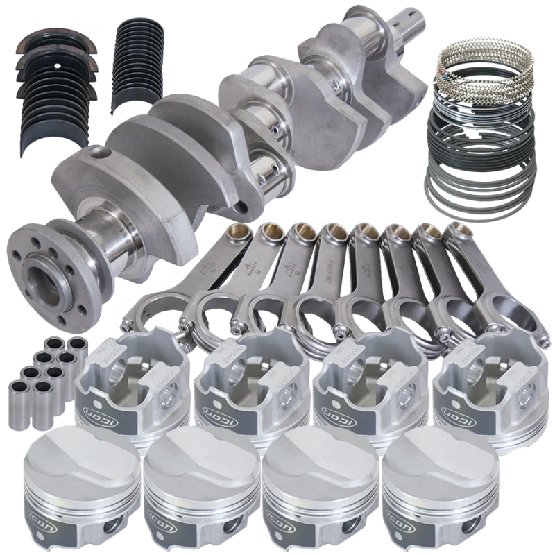 Eagle 183024155, Chevy 396/402 3.766in Crank 6.135in H-Beam 17cc Dome 4.155in Pistons Rotating Assembly