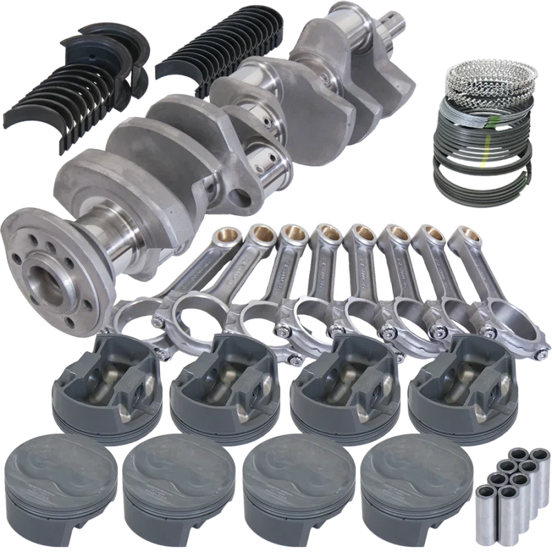 Eagle 62504040, Chevy 400 3.750in Crank 6.000in I-Beam Rods 4cc Dome 4.165in Pistons Rotating Assembly