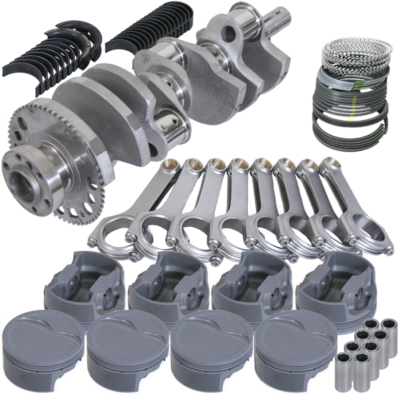 Eagle 127264005, Chevy LS2 4.000in Long Snout Crank 58 Tth Rlctor 6.125in I-Beam 4.005in Pistons Rot Assembly