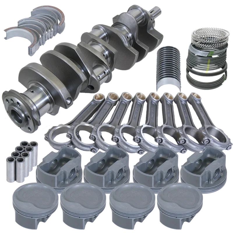 Eagle 524054185, Pontiac 455 4.250in Crank 6.800in I-Beam Rods -22cc 4.185in Pistons Rotating Assembly