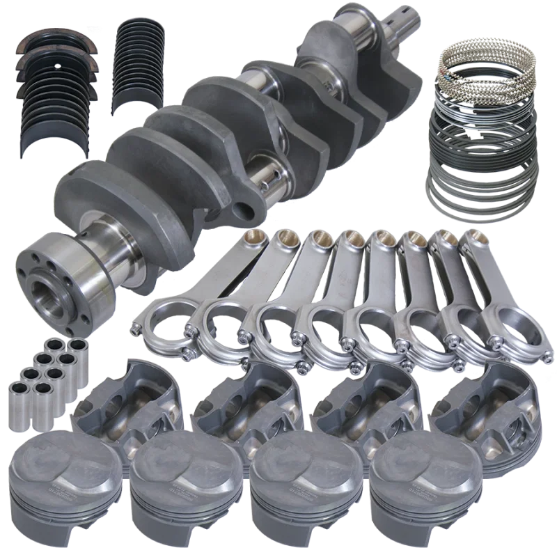 Eagle 11114070, Chevy 454 4.250in Crank 6.385in H-Beam 43cc Dome 4.320in Pistons Rotating Assembly