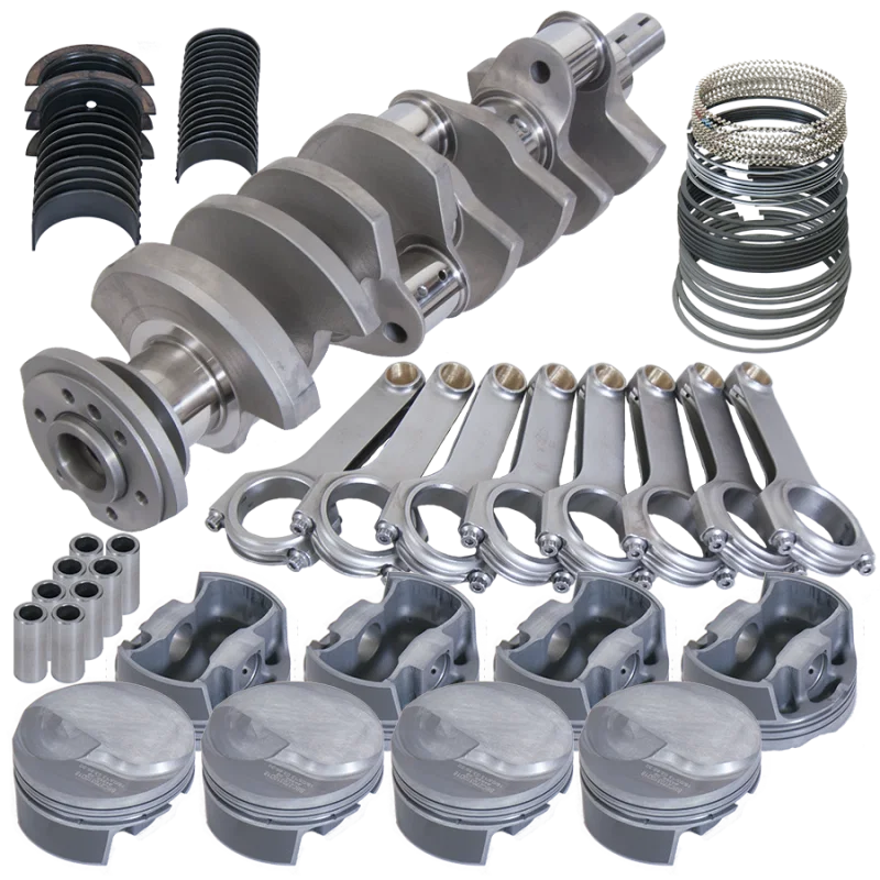 Eagle B11012030, Chevy 454 4.250in Crank 6.385in H-Beam 18cc Dome 4.280in Pistons Balanced Assembly