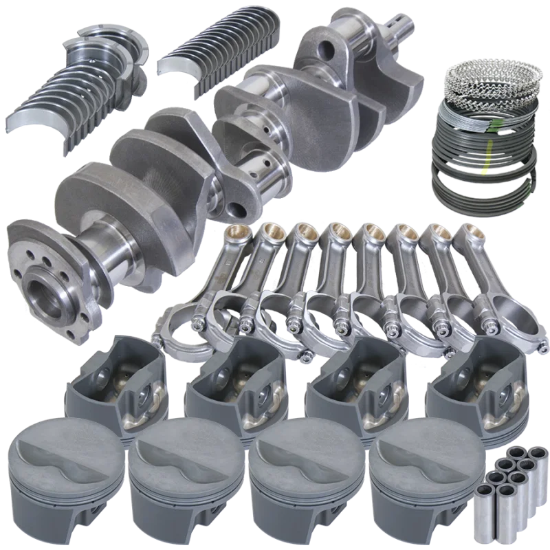 Eagle 13022040, Chevy 350 3.480in Crank 6.000in I-Beam Rods -5cc Flat Top 4.040in Pistons Rotating Assembly