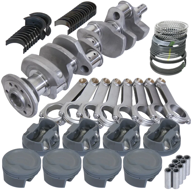 Eagle 12010060, Chevy 350 3.750in Crank 6.000in H-Beam -16cc Inv Dome 4.060in Pistons Rotating Assembly
