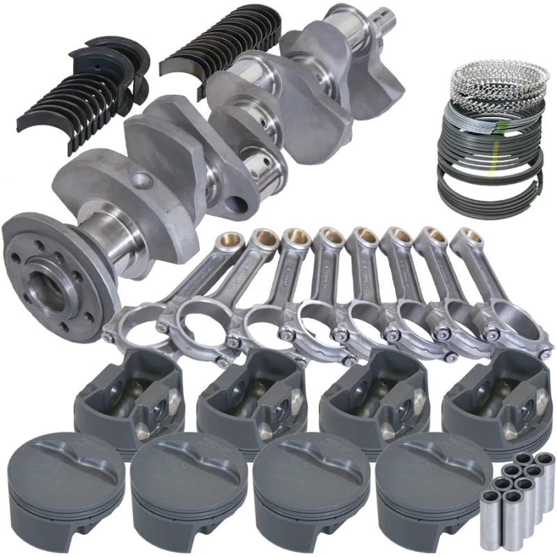 Eagle 62020040, Chevy 350 3.500in Crank 6.000in I-Beam Rods -5cc Flat Top 4.040in Pistons Rotating Assembly
