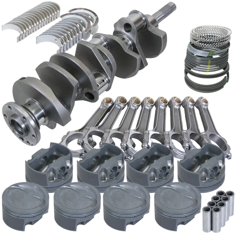 Eagle 158104090, Ford FE 4.125in Crank 6.700in I-Beam Rods -26cc Inv Dome 4.090in Pistons Rotating Assembly