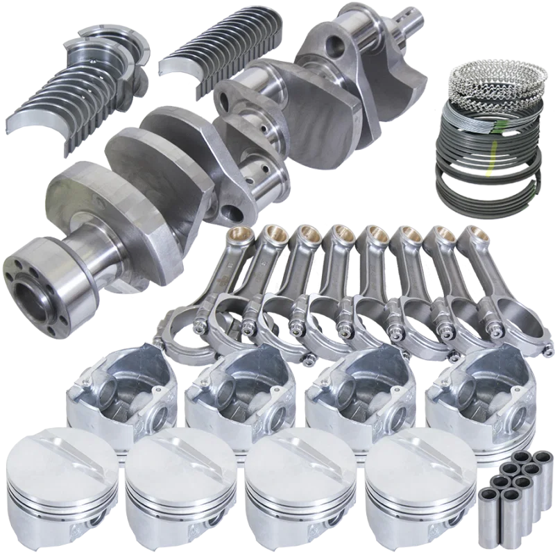 Eagle B13056E030, Chevrolet 350 4.030in Bore 3.750in Stroke 5.00cc Dome Piston Balanced Rotating Assembly Kit