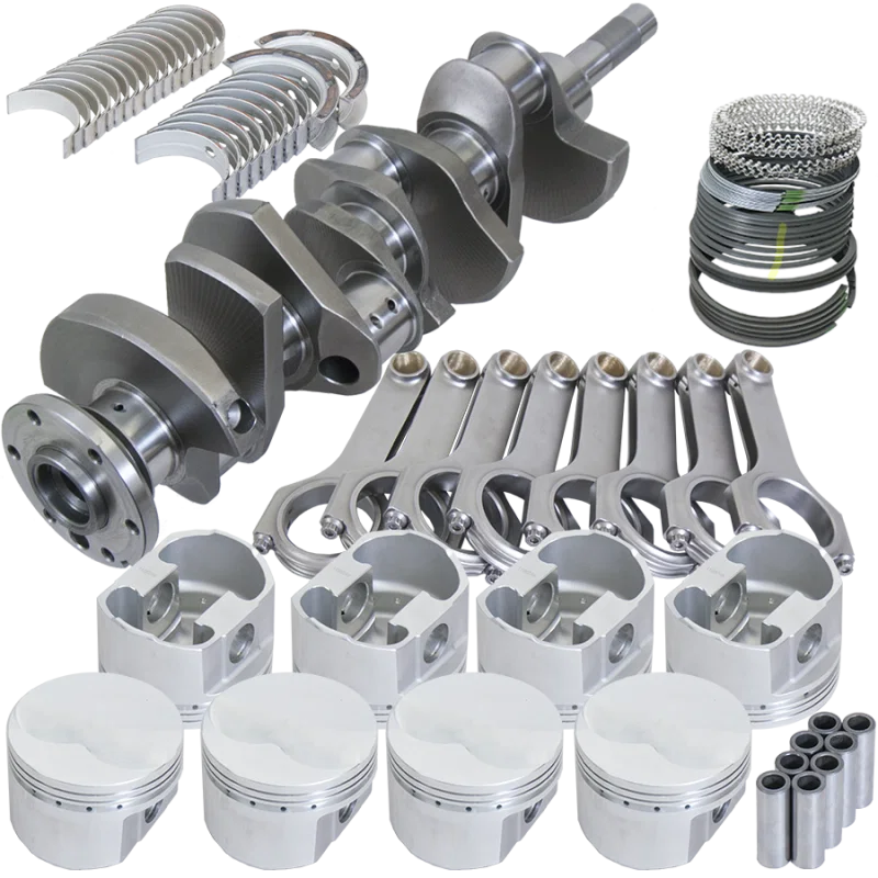 Eagle 157094080, Ford FE 3.980in Crank 6.490in H-Beam -5cc Flat Top 4.080in Pistons Rotating Assembly