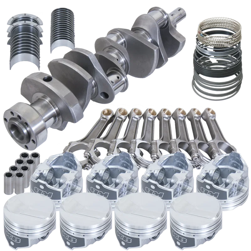 Eagle 18202L100, Chevy 454 1Pc 4.000in Crank 6.135in I-Beam Rods 25.5cc Dome 4.350in Pistons Rotating Assembly