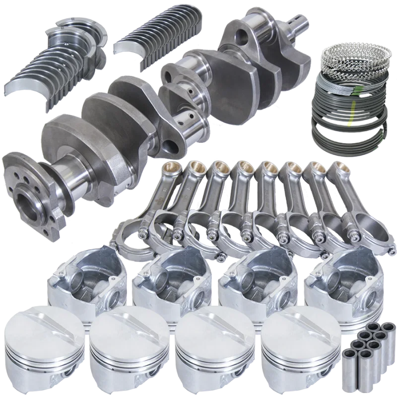 Eagle B13055E000, Chevy 350 3.750in Crank 5.700in I-Beam Rods -7cc Flat Top 4.000in Pistons Balanced Assembly