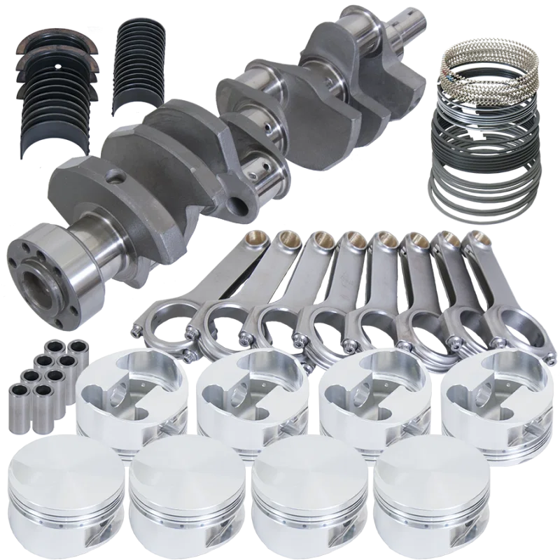 Eagle 35315L030, Chevy 454 1Pc 4.000in Crank 6.385in H-Beam -3cc Flat Top 4.280in Pistons Rotating Assembly