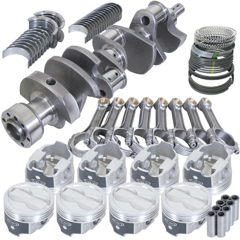Eagle 13304L060, Chevy LT1350 1Pc 3.750in Crank 5.700in I-Beam Rods -18cc 4.060in Pistons Rotating Assembly