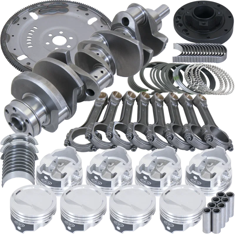 Eagle B16012ES030, Ford 302 3.000in Crank 5.090in I-Beam Rods 4.030in Pistons 164 Tooth FP Balanced Assembly