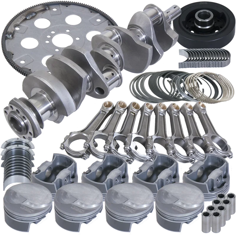 Eagle B18021030, Chevy 454 4.250in Crank 6.385in I-Beam Rods -3cc Flat Top 4.280in Pistons Balanced Assembly